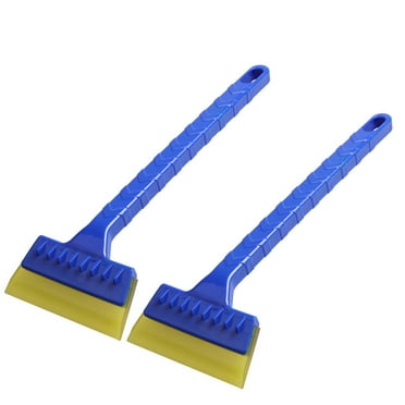 potrochi Car Ice Scraper Brass Blade, Ice Scraper Long Handle Ice Scraper for Car Snow Scraper Ice Scrapers for Car Windshield, Portable Snow Shovel for Car, Winter Car Snow Removal Ice Shovel