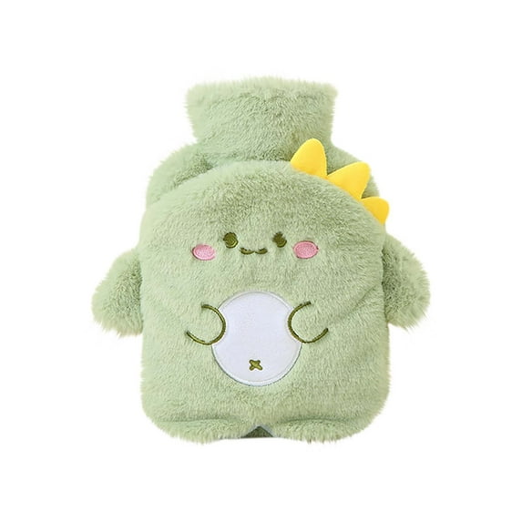 potrochi Cartoon Pattern Hot Water Bag, Plush Cover Hot Water Bottle, Warm Water Bag for Neck and Shoulder, Back, Hand, Legs, Waist Warm, Period Cramps Pain Relief Removable Hand Warmer Gifts