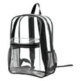 thumbnail image 1 of potrochi Clear Backpack - Large Clear Backpack Heavy Duty Transparent Backpack, Transparent PVC School Backpack, See Through Backpack Clear Bookbag for Student, School, Work, Travel, 1 of 6
