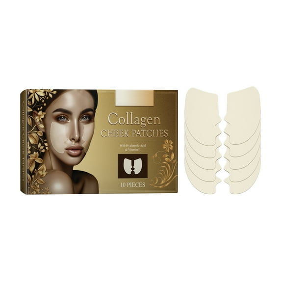potrochi Collagen Smile Line Wrinkle Patches Face, 10 Pcs Anti Wrinkle Face Patches, Whole Face Wrinkle Patches to Reduce Fine Wrinkles, Frown and Smile Lines for Women & Men