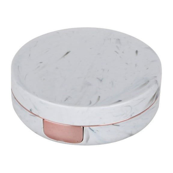 potrochi Contact Lens Travel Kit, Portable Contact Box with Mirror Tweezers Remover Tool Solution Bottle, Fashion Marble Contact Lens Case Portable Contact Lens Box Kit for Daily Outdoor