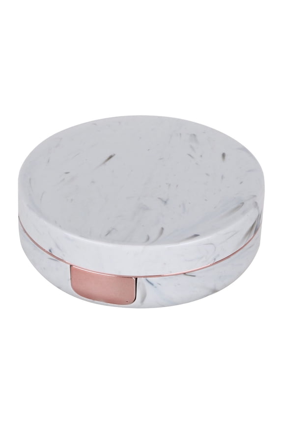 Contact Lens Travel Kit, Portable Contact Box with Mirror Tweezers Remover Tool Solution Bottle, Fashion Marble Contact Lens Case Portable Contact Lens Box Kit for Daily Outdoor