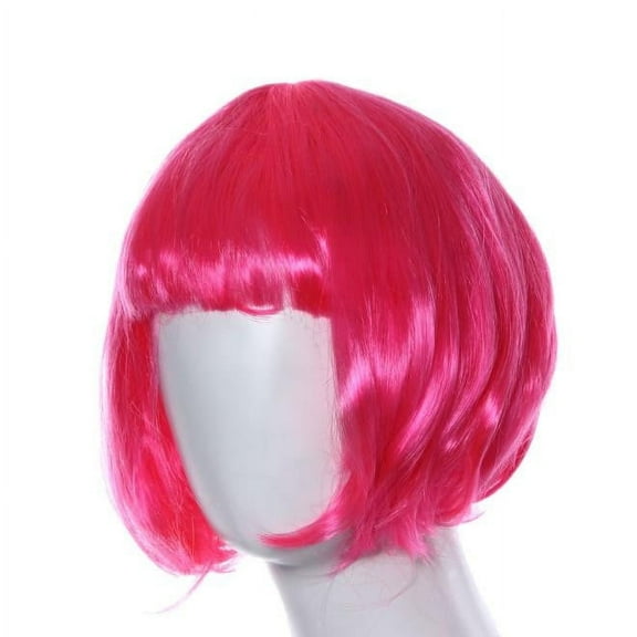 potrochi Masquerade Small Roll Short Straight Hair Wig