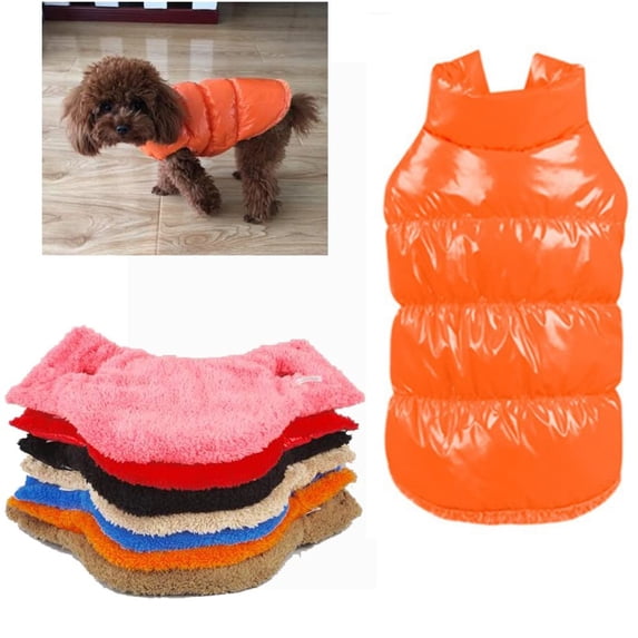 potrochi Dog Coat, Waterproof Dog Jacket, Winter Dog Coats for Small Dogs, Fleece Dog Snowsuit Warm Dog Puffer Jacket, Cozy Pet Winter Vest, Dog Cold Weather Coats for Small Medium Dogs