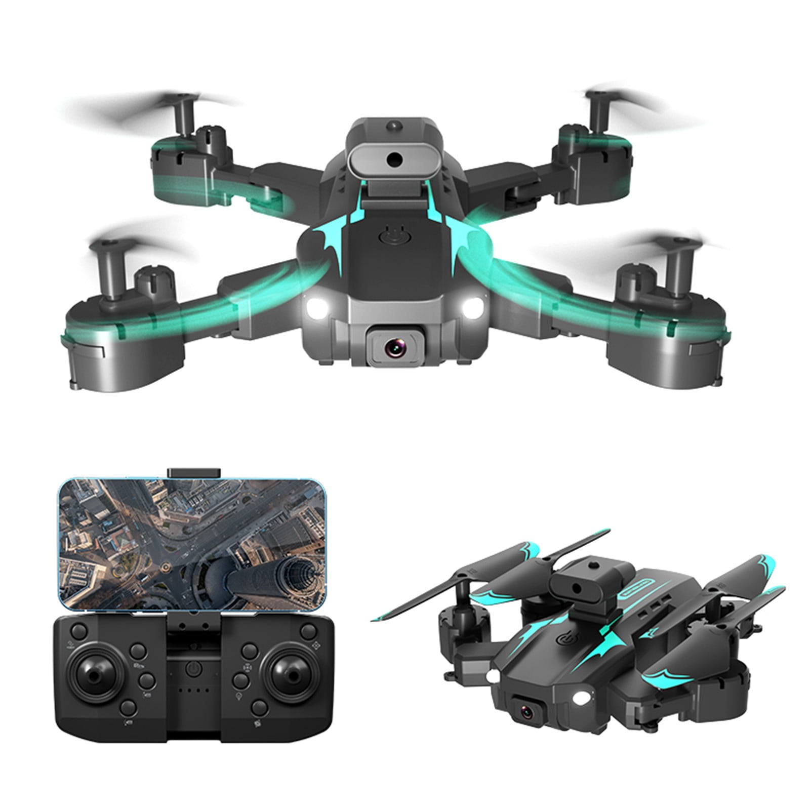 potrochi Drone with Camera for Adults Kids, WiFi FPV Drone With 1080P ...
