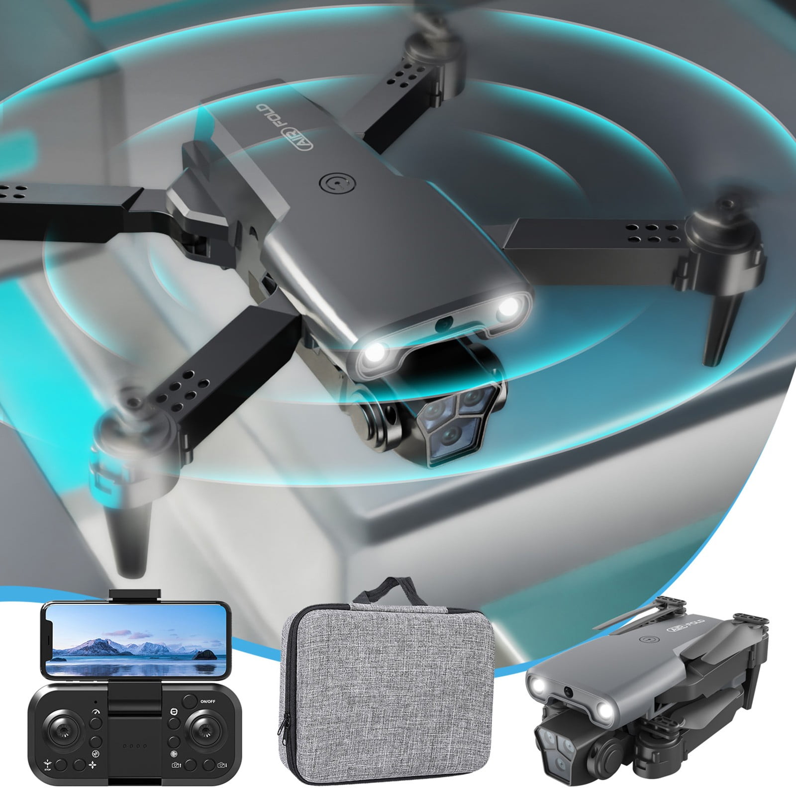 potrochi Drone with Camera for Adults Kids, WiFi FPV Drone With 1080P ...