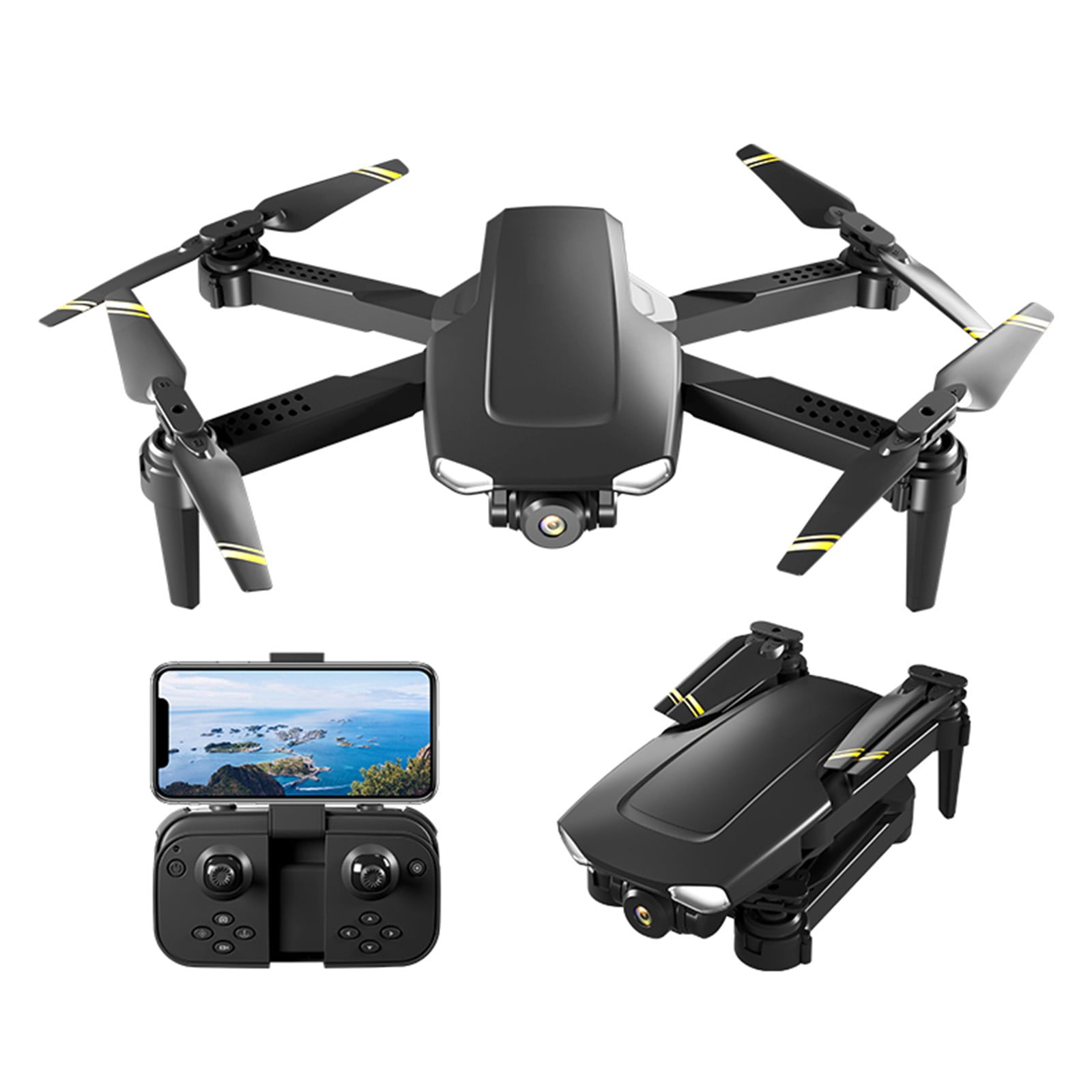 potrochi Drone with Camera for Adults Kids, WiFi FPV Drone With 4K HD ...