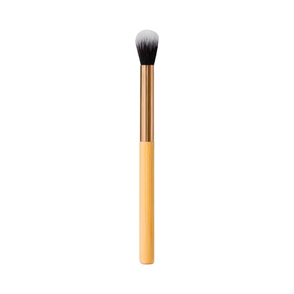 potrochi Under Eye Concealer Brush, Angled Contour Brush Flat Brightening Brush for Concealing Blending Setting Buffing with Liquid, Cream and Powder Cosmetic, A