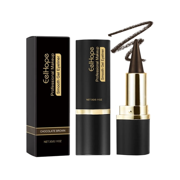 potrochi Eyeliner Pencil, Eyeliner Cream, Liquid Eye Liner Pencils for Older Women Waterproof, Waterproof Eyeliners Pencil for Witch Halloween Goth Makeup, D