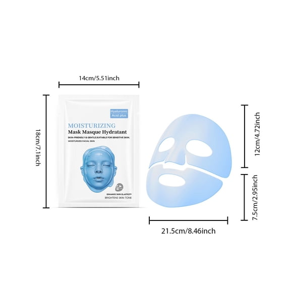 potrochi Face Masks Skincare for Women, Hydrating Brightening Face Mask Replenishes Improves Dry Rough Texture Boosts Creates Clear Luminous