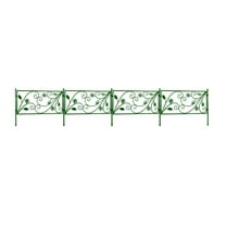 potrochi Garden Fence, Decorative Garden Fence Outdoor, Landscape Folding Patio Fences Flower Bed Fencing Animal Barrier Section Panels Decor Picket, Arched Garden Fencing