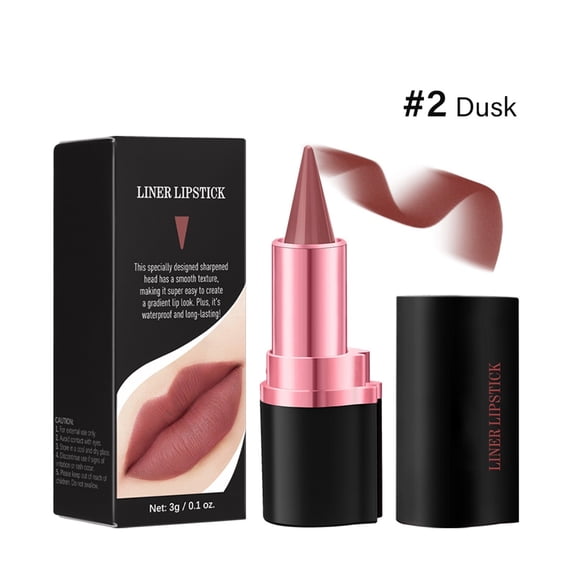 potrochi Lip Liner Pencil, Lipstick Moisturizing And Velvet Pipe Matte Lipstick, B