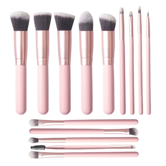 potrochi Makeup Brush Set, Eye Makeup Brushes, 14 PCS Professional Eye shadow, Concealer, Eyebrow, Foundation, Powder Liquid Cream Blending Brushes Set (B)