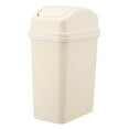 thumbnail image 1 of potrochi Office Trash Can with Lid, Kitchen Garbage Can Bedroom Waste Basket, Swing Top Trashcan Plastic Durable Waste and Recycle Bin, Plastic Swing Lid Trash Can, Ideal for Home, Office, Garage, 1 of 4