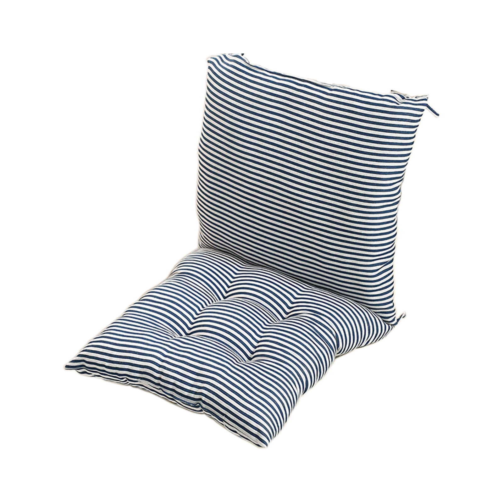 potrochi Outdoor Chair Cushion, Indoor/Outdoor Solid Back 1 Piece Square Corner Chair Cushion with Ties, Deep Seat, Weather, and Fade Resistant, Chair Cushions for Dining Chairs
