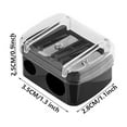 thumbnail image 1 of potrochi Pencil Sharpener, Dual-Pencil Sharpener, Makeup Pencil Sharpener, Eyeliner Sharpener, Lip Pencil Sharpener, Convenient, Essential Tool, Sharpens, Easy To Clean, Travel-Friendly, Compact, 1 of 3