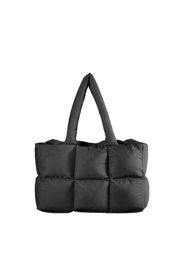 Puffer shoulder bag, Tote Bag for Women, puffy tote bags, light weight handmade nylon bag, Large Quilted Puffy Handbag Lightweight Satchel Purse for Work Travel Gym Shop