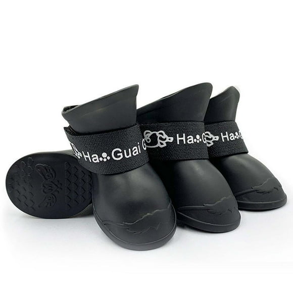potrochi Puppy Dogs Candy Colors Anti-Slip Waterproof Rubber Rain Shoes Boots Paws Cover, Waterproof Dog Boots Dog Shoes Booties for Snow and Rain