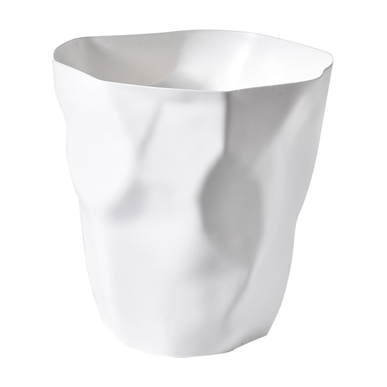 potrochi Round Plastic Bathroom Garbage Can, Plastic Wastebasket, Trash Can, Wastebasket, Garbage Bin, Trash Can for Bathroom, Bedroom, and Kids Room - Small Bathroom Trash Can