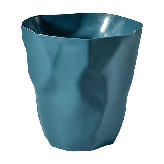 potrochi Round Plastic Bathroom Garbage Can, Plastic Wastebasket, Trash Can, Wastebasket, Garbage Bin, Trash Can for Bathroom, Bedroom, and Kids Room - Small Bathroom Trash Can