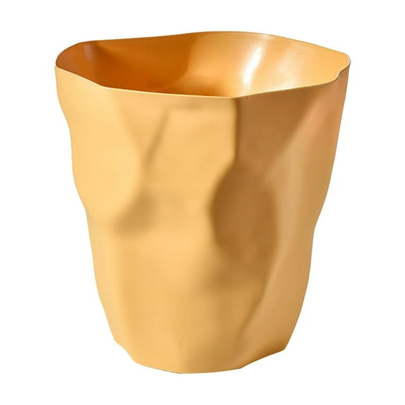 potrochi Round Plastic Bathroom Garbage Can, Plastic Wastebasket, Trash Can, Wastebasket, Garbage Bin, Trash Can for Bathroom, Bedroom, and Kids Room - Small Bathroom Trash Can