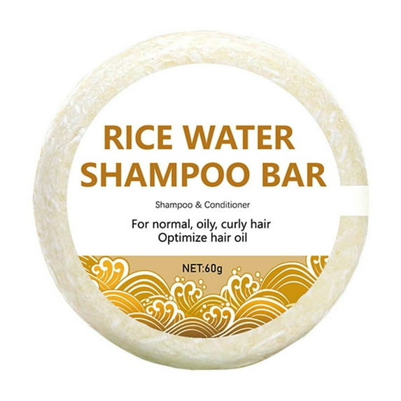 potrochi Shampoo Bar Soap, 60g Rice Water Shampoo Bar Gentle And Hair Care Solution For Hydration Cleansing And Nourishment