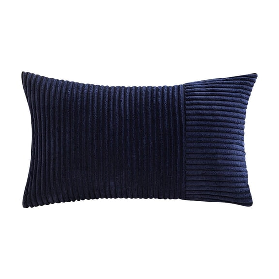 potrochi Soft Solid Corduroy Striped Decorative Throw Pillow Covers, Cozy Striped Corduroy Pillow Covers Super Soft Decorative Oblong Throw Pillow Covers Case Cushion Covers for Sofa Couch Bedroom