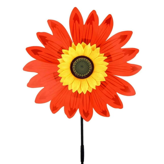 potrochi Sunflower Wind Spinners, Sunflower Lawn Pinwheels Wind Spinners Large Windmill Pinwheel for Garden,Yard, Party Outdoor Decor (Sunflower Pinwheels)