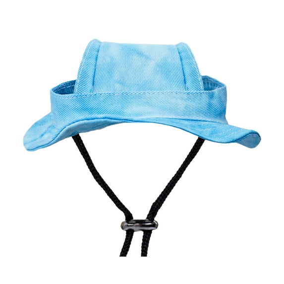 potrochi Tie Dye Dog Hat with Ear Hole Round Brim Dog Puppy Cat Sun Hat Bucket Hat Outdoor Sun Protection Pet Caps for Small Medium Cats Dogs Kitten
