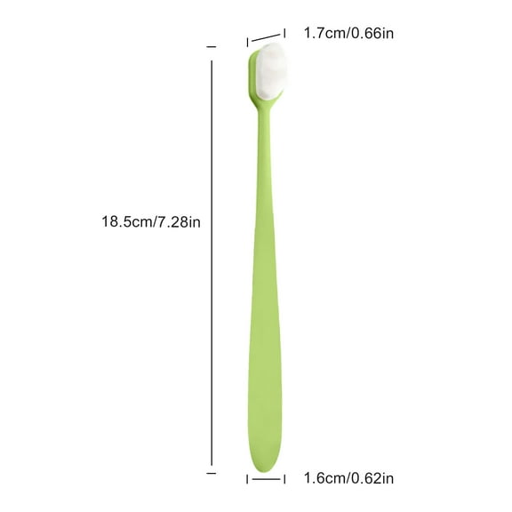 potrochi Toothbrush for Sensitive Gums, Extra Soft Toothbrush, Micro Fur Manual Toothbrush with 10000 Soft Floss Bristle for Pregnant Women, Elderly, Braces and Gum Recessions, Protect Fragile Gums