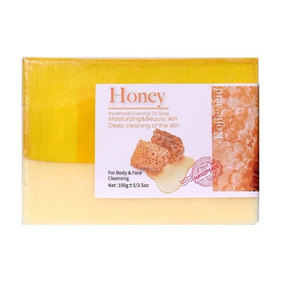 potrochi Turmeric Honey Soap Bar Essentials, Natural Turmeric Soap Wash for Dark Spots, Intimate Areas, Underarms–Turmeric Face Wash Reduces Acne, Fades Scars & Cleanses all Skin Types