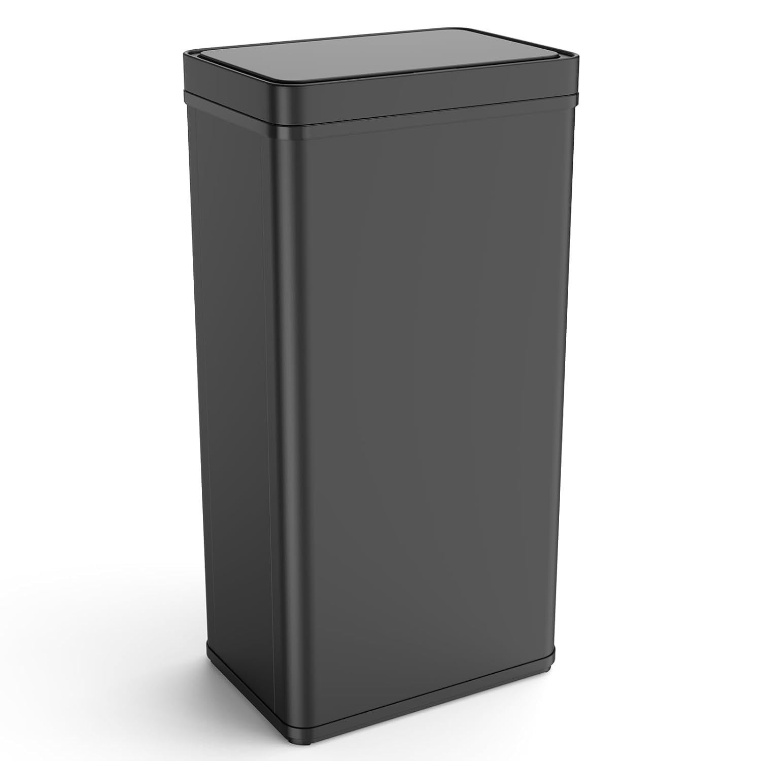 Black Stainless Steel Garbage Can