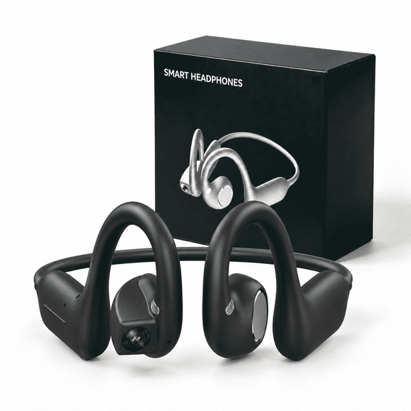 pov buds camera,pov buds fishing camera, 1080P HandsFree POV Camera,Bone Conduction and Bluetooth Sports Headphones, IP54 Water Resistant, for Boat Fishing, & Outdoor Adventures