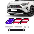 povtii TriColor Grille Decor AIF4 Badge, Personalized Creative Grille