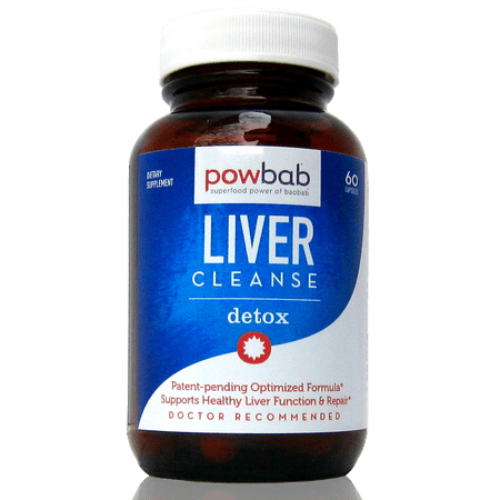 powbab Liver Cleanse Detox & Repair Md Patent Pending Formula for Health Support Aid - 60 caps