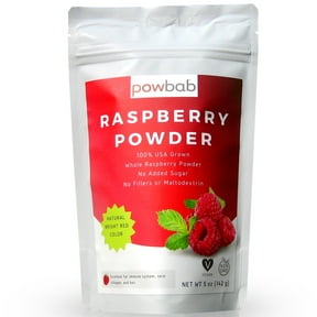 powbab Raspberry Powder - 100% USA Grown Organic Raspberry (5 oz)