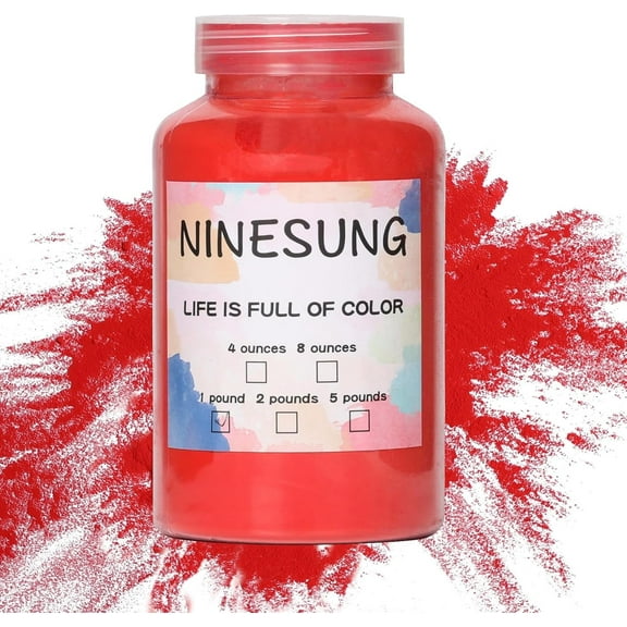powder coating paint,Automotive powder, building usable powder, steel construction, suitable for factory, automobile, accessories, garden powder coating(Red-4 oz)