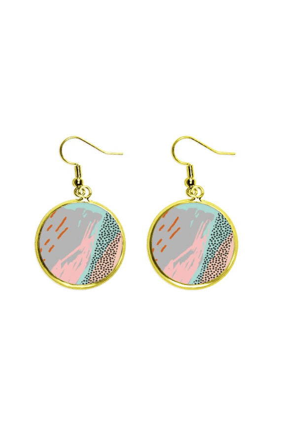powder s art pattern earring dangle en drop earring jewelry woman