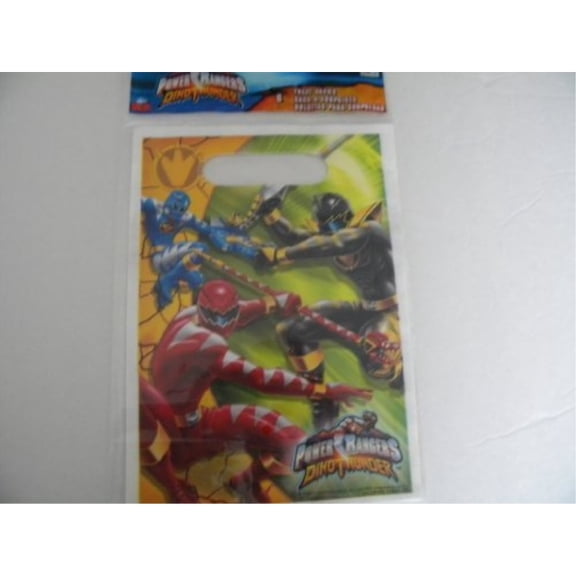 Power Rangers Birthday Party Favor Treat Bags - Pack of 8