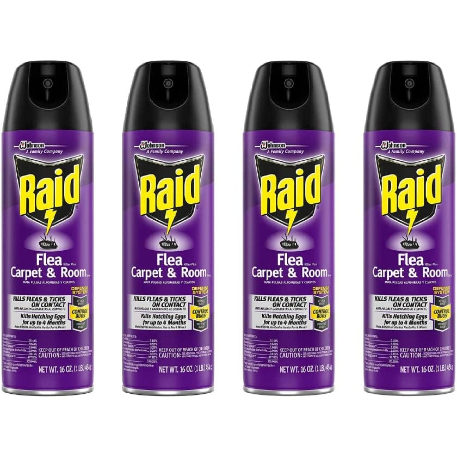 pp Flea Killer Carpet and Room Spray (16 Ounce (Pack of 4)