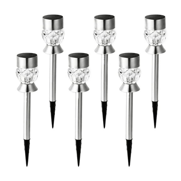 pqdouc 6 Pieces Outdoor Solar Light Courtyard Balcony Atmosphere Light Practical Outdoor Lighting Ground Light Camping Light Pathway Decor Lighting