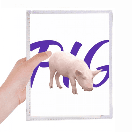 pr pig posture animals notebook loose diary refillable journal statiry