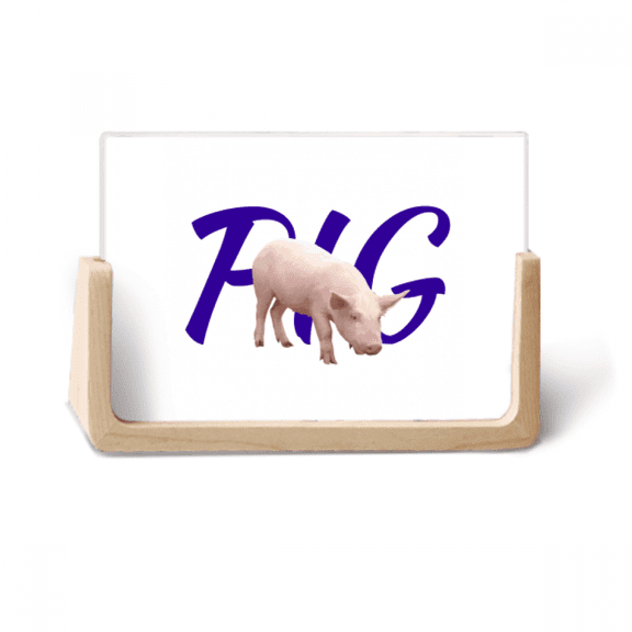 pr pig posture animals photo wooden photo frame tabletop display