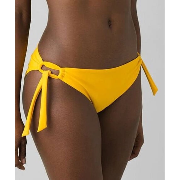 prAna Audrey Size Small (S) Mid Rise Tie Side Bikini Bottoms Amber W31201902