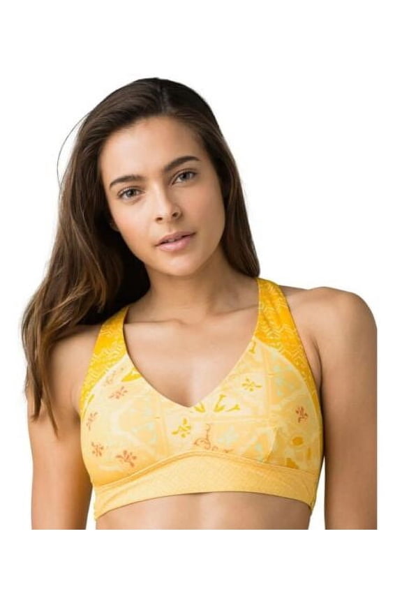 Ella Size Small (S) Triangle Crisscross Back Top Amber Lisbon W11201284