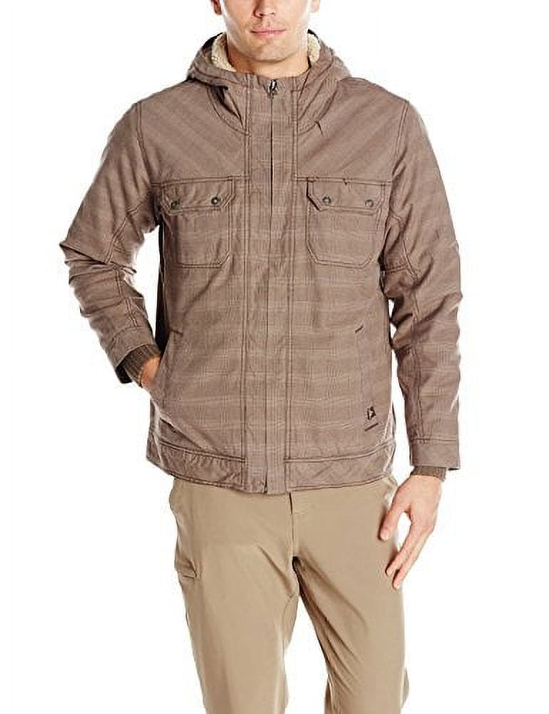 prAna Men's Apperson Jacket, Small, Mud Plaid