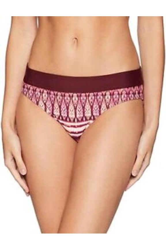 Ramba Size Small (S) Hipster Mid Rise Bikini Bottoms Black Cherry Izabal