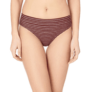 prAna Ramba Size Small S Hipster Mid Rise Bikini Bottoms Rusted Roof Stripe