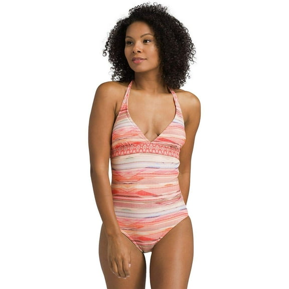 prAna Women's Lahari Onepiece, Peach Bonita, XSmall