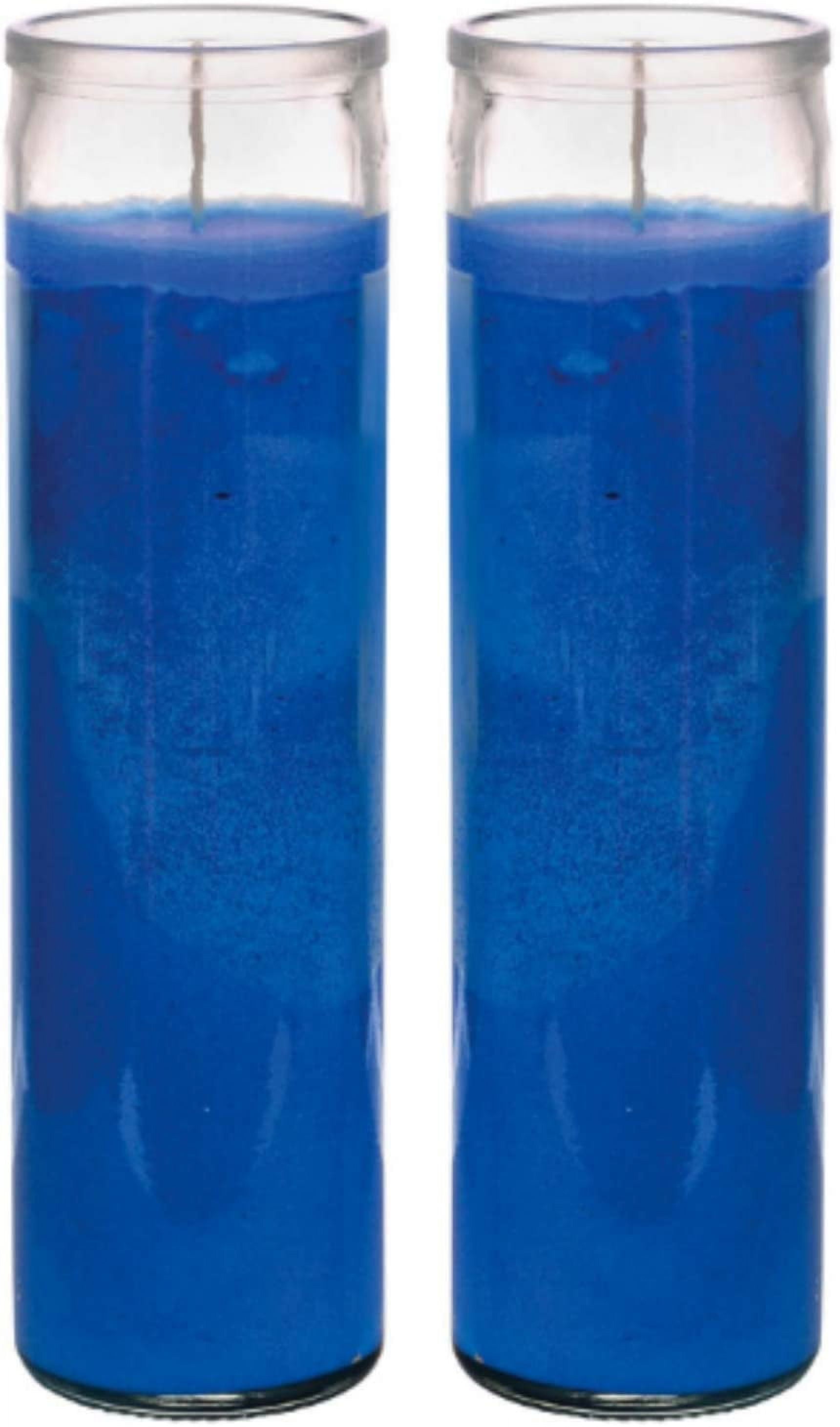 Prayer Candles - Blue Wax Candle (2 Pack) Great For Sanctuary, Vigils ...